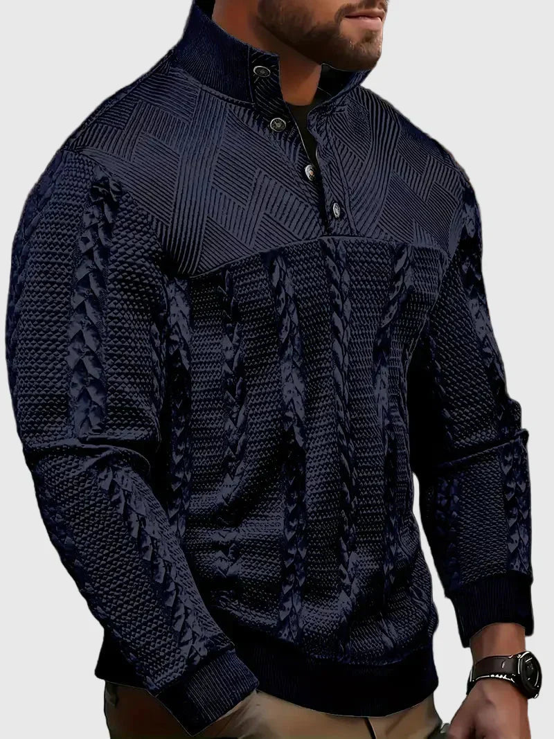 Dawson - Maglione Henley a maniche lunghe a righe