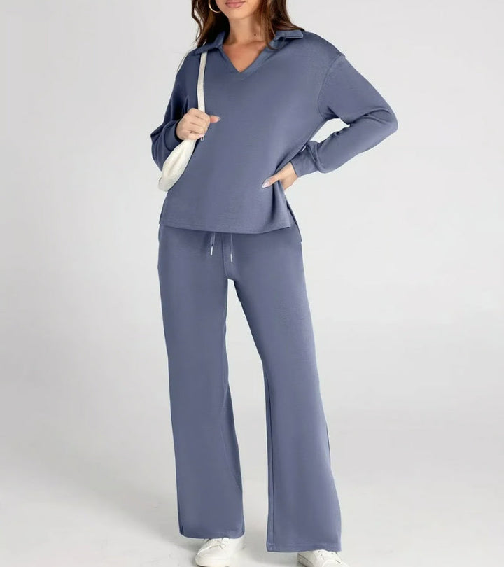 Livia | Completo a Due Pezzi con Pantaloni a Zampa