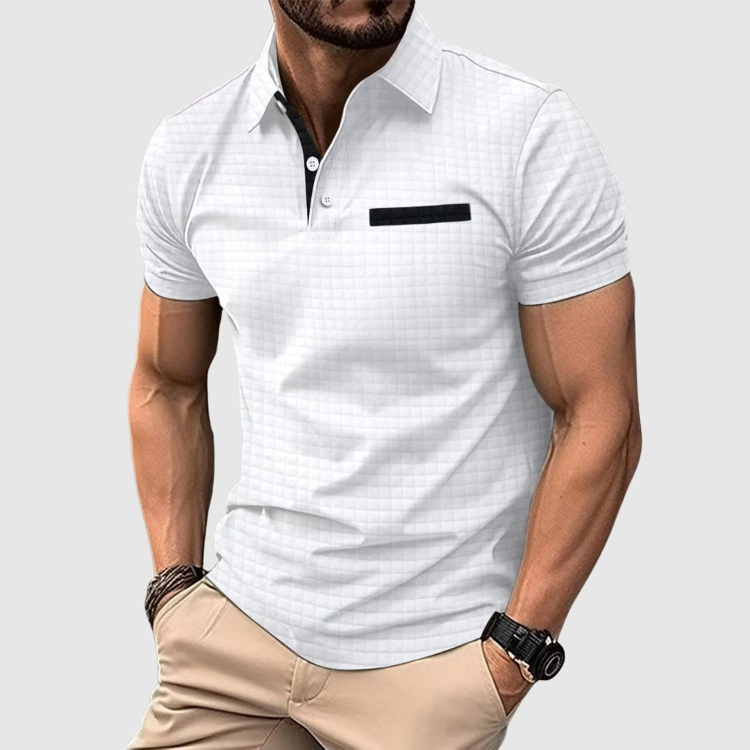 Lars de Vries | Polo stilizzata con texture strutturata