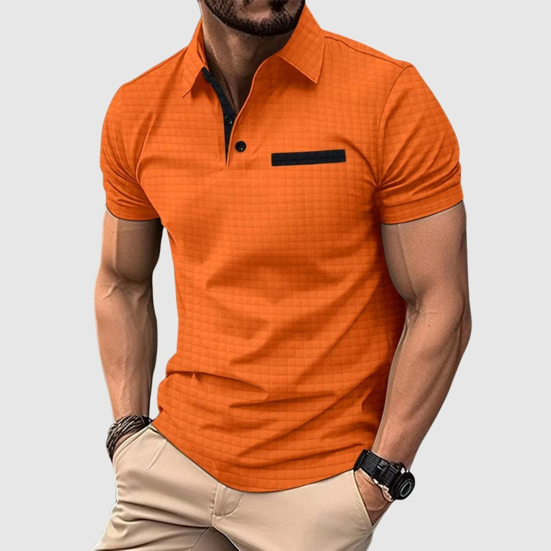 Lars de Vries | Polo stilizzata con texture strutturata