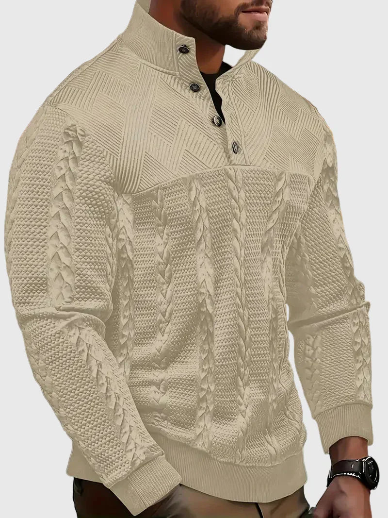Dawson - Maglione Henley a maniche lunghe a righe