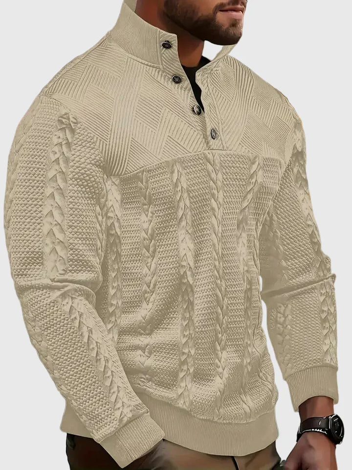 Dawson - Maglione Henley a maniche lunghe a righe