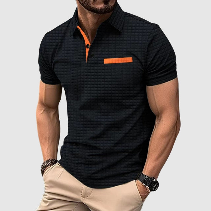 Lars de Vries | Polo stilizzata con texture strutturata