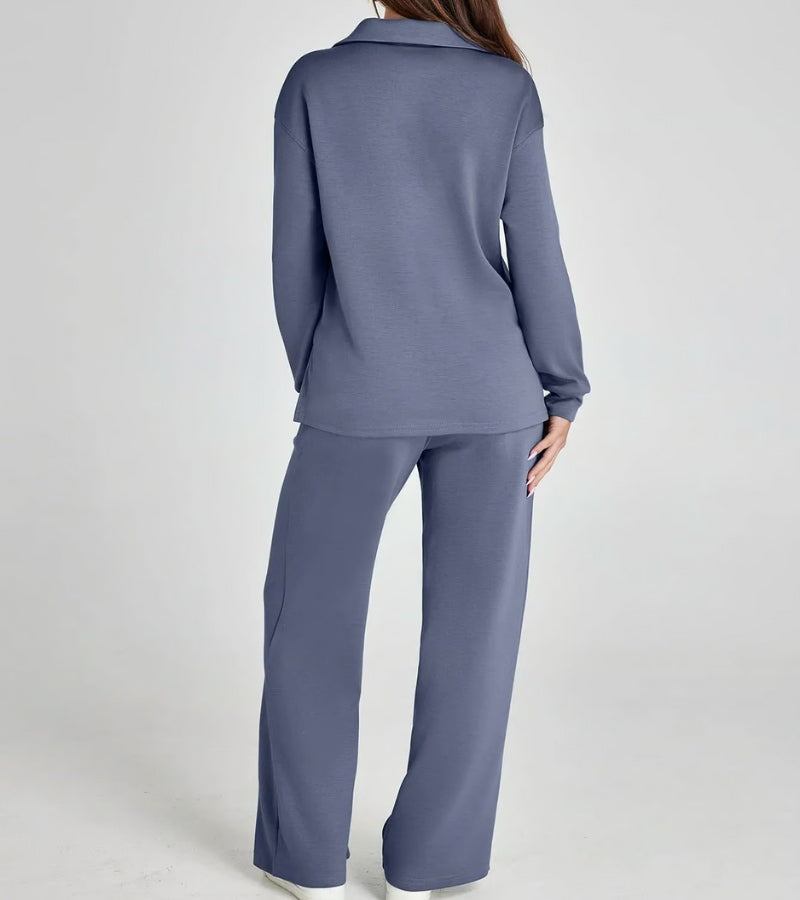 Livia | Completo a Due Pezzi con Pantaloni a Zampa