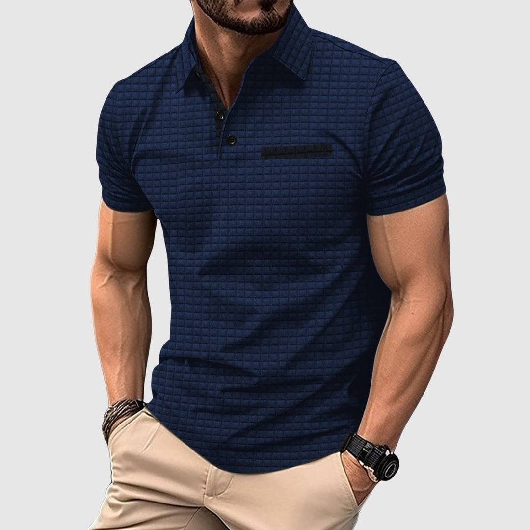 Lars de Vries | Polo stilizzata con texture strutturata