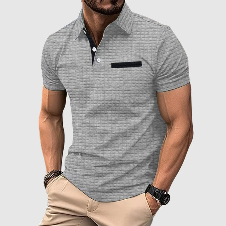 Lars de Vries | Polo stilizzata con texture strutturata