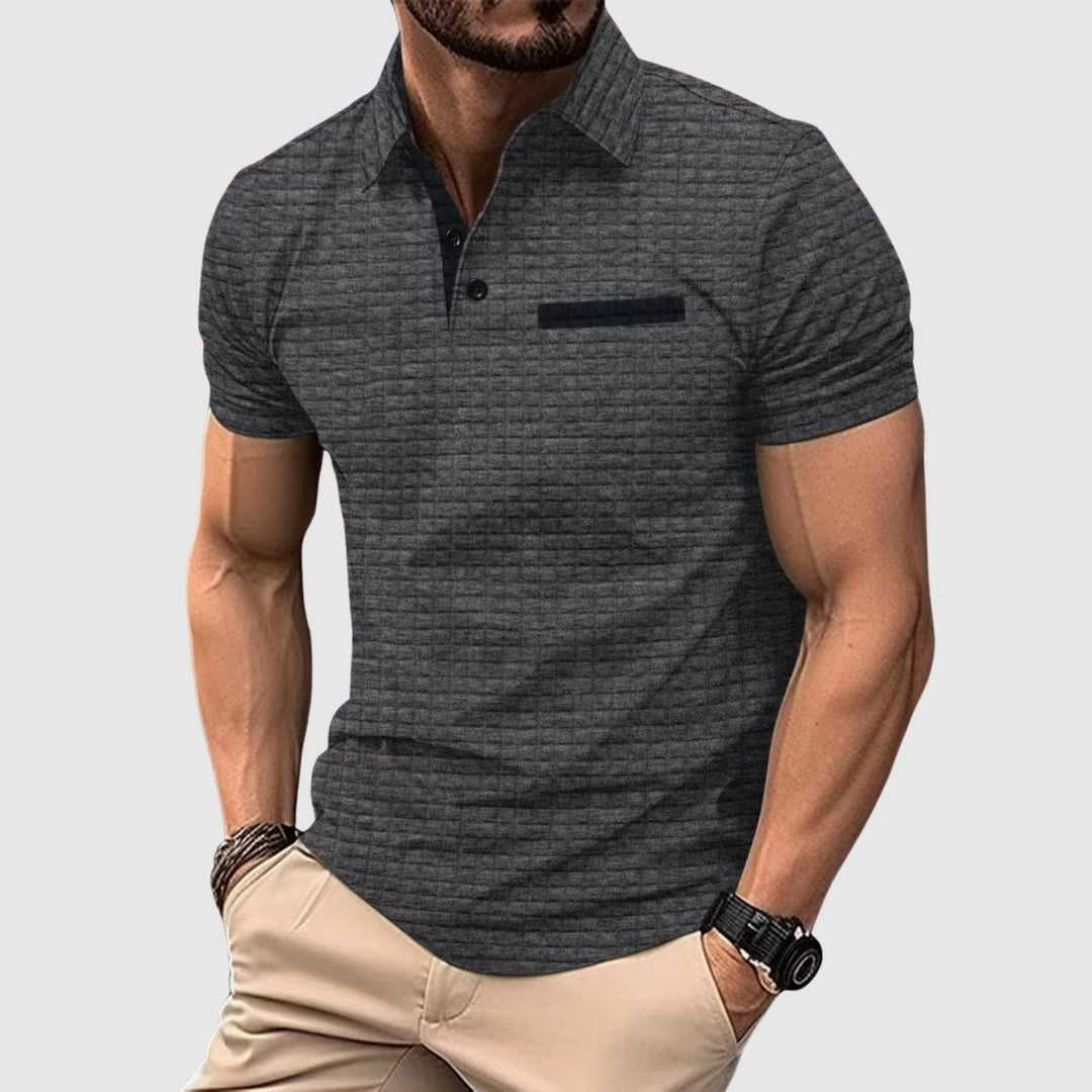 Lars de Vries | Polo stilizzata con texture strutturata