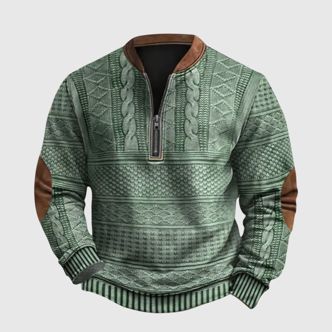 Charles | Maglione con zip a metà