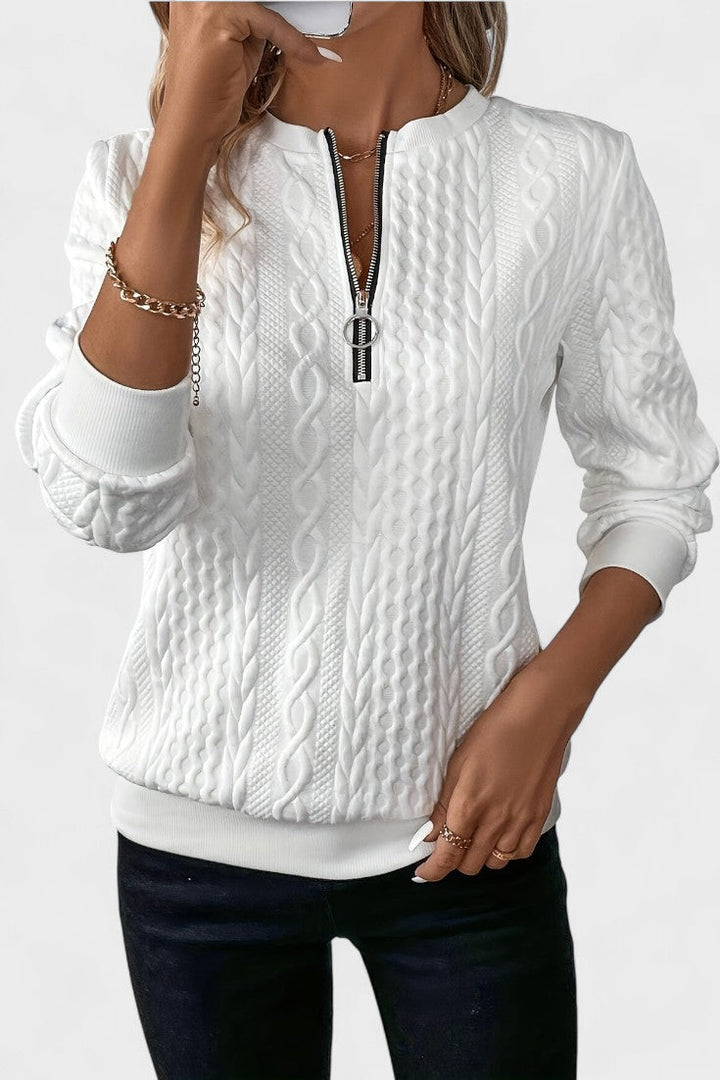 Nela™ | Maglione con zip per donne