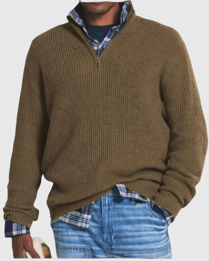 René | Maglione con zip Diego