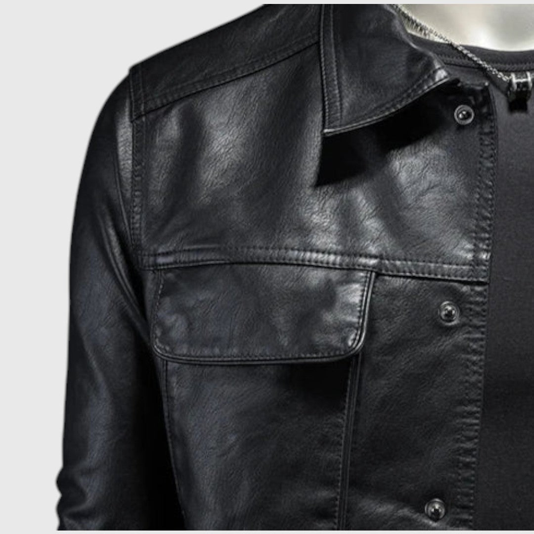 Cezary – Giacca in pelle Rider