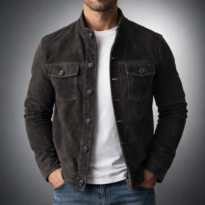 Eliano™ | Giacca in Pelle Scamosciata