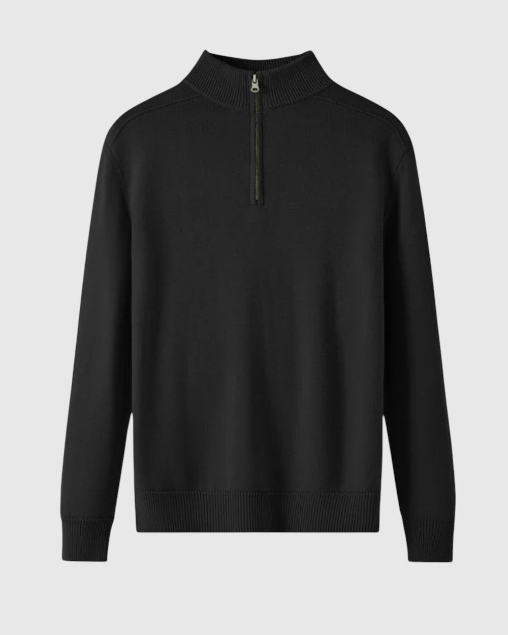 Perla - Maglione con zip in lana merino Capri