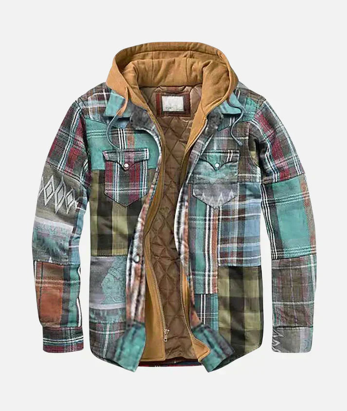 Daniel | Giacca patchwork a quadri urbana