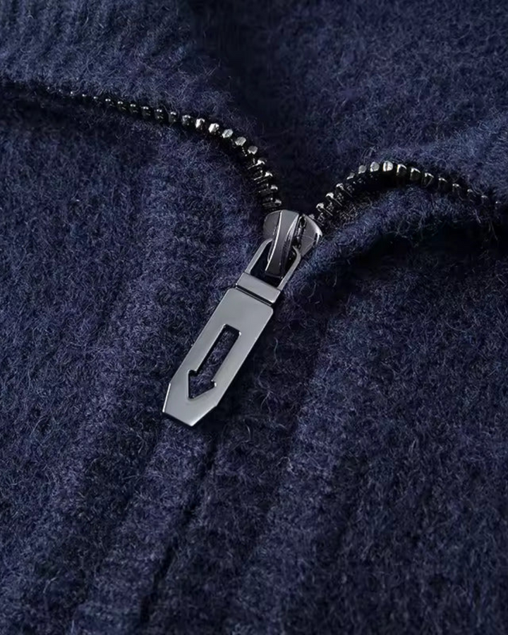 Luboš | Maglione in cashmere con zip a quarto Gstaad