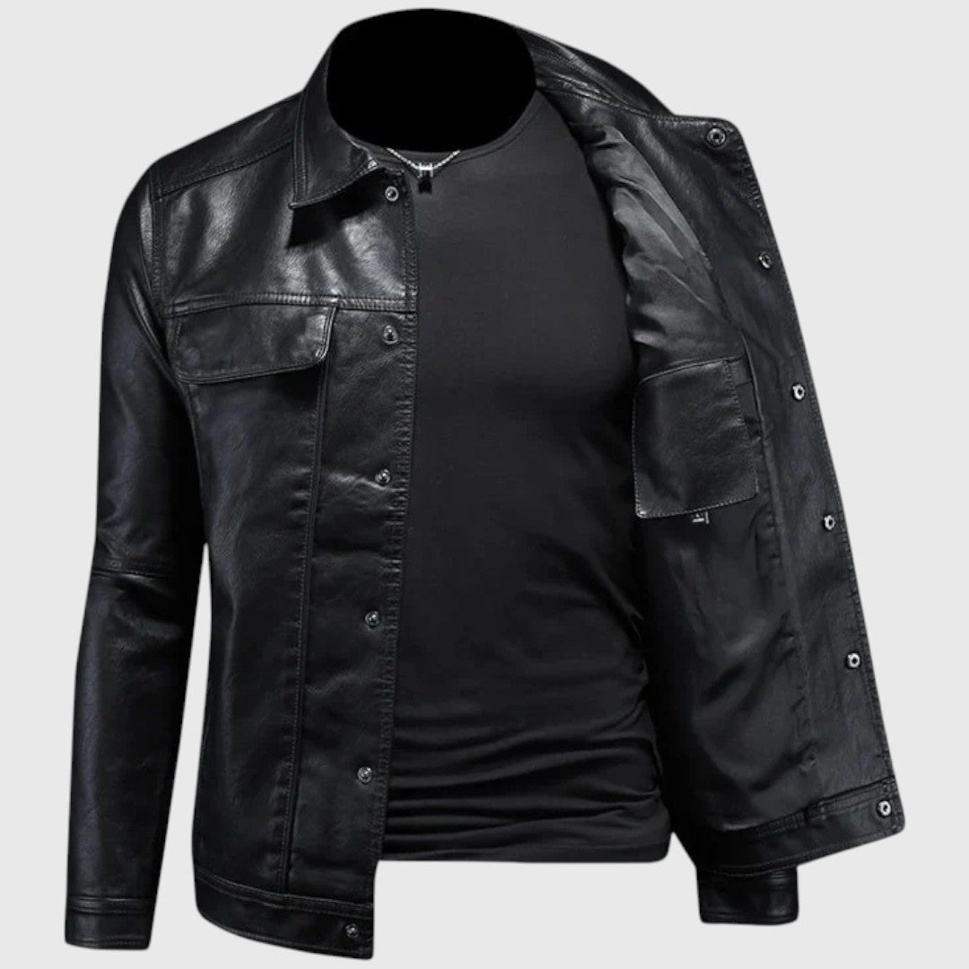 Cezary – Giacca in pelle Rider