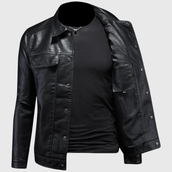 Cezary – Giacca in pelle Rider