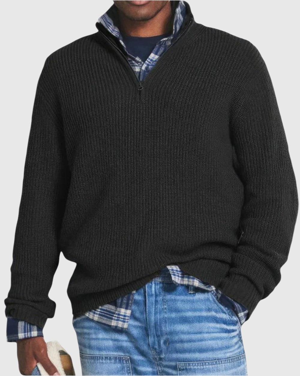 René | Maglione con zip Diego