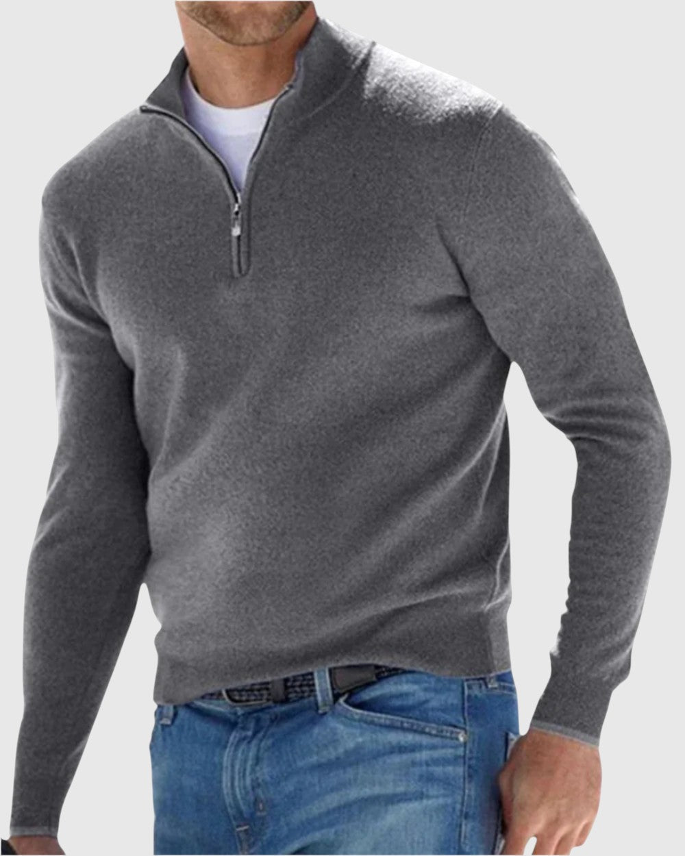 Lukášek | Maglione elegante con zip