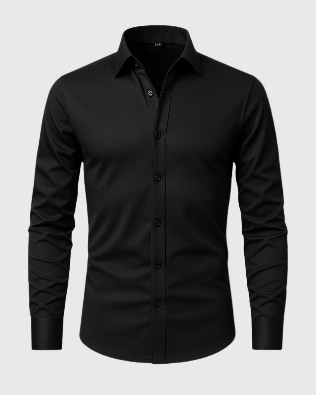 Václav | Camicia elegante in tessuto elastico senza pieghe