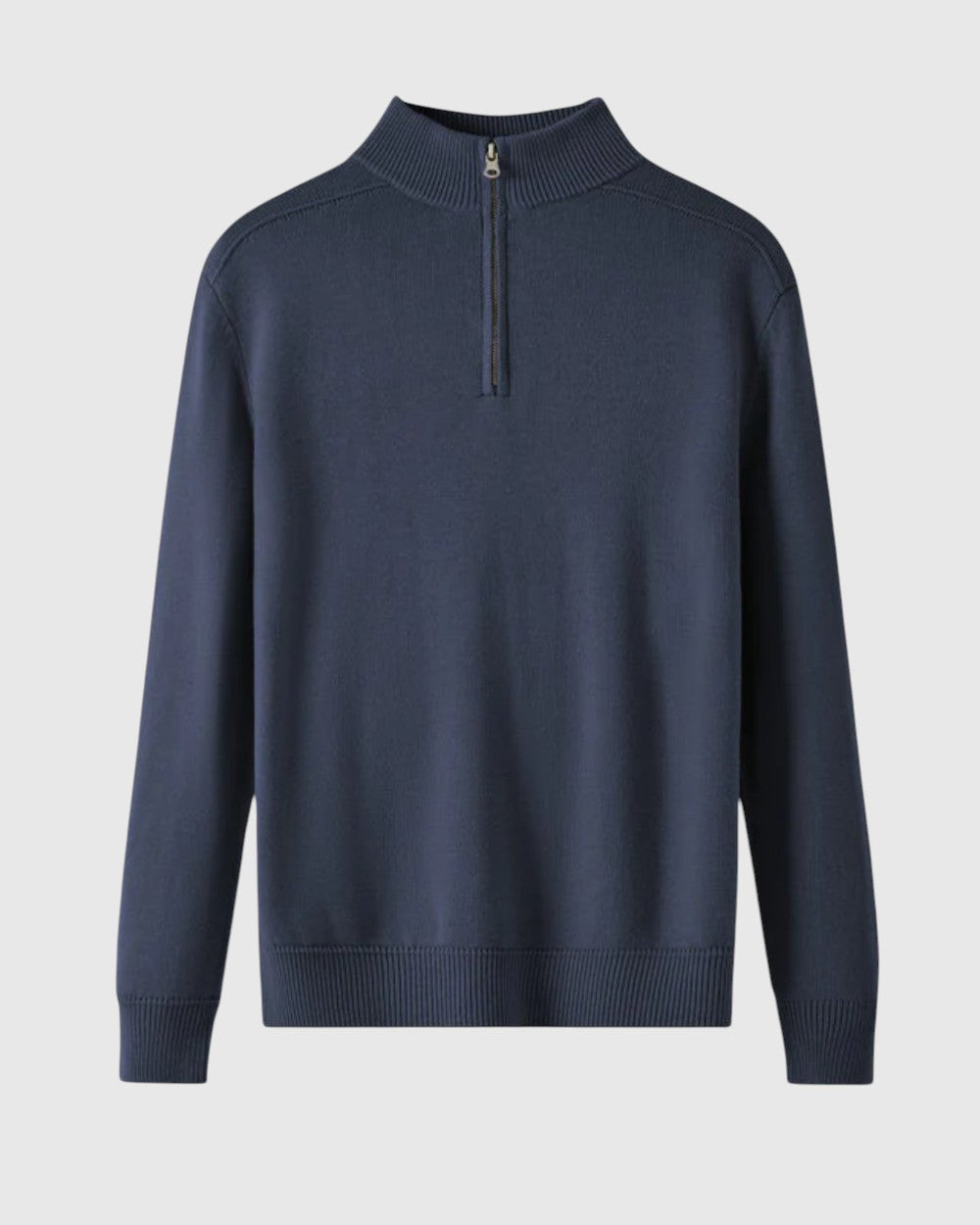 Perla - Maglione con zip in lana merino Capri