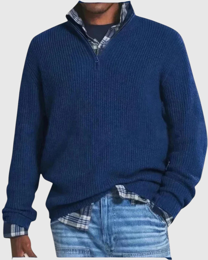 René | Maglione con zip Diego