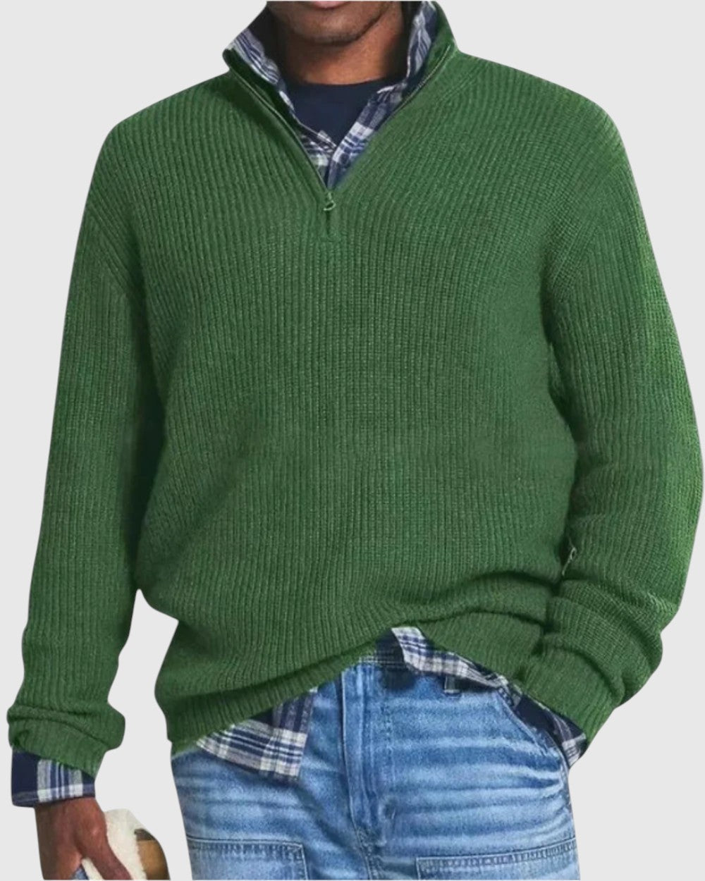 René | Maglione con zip Diego