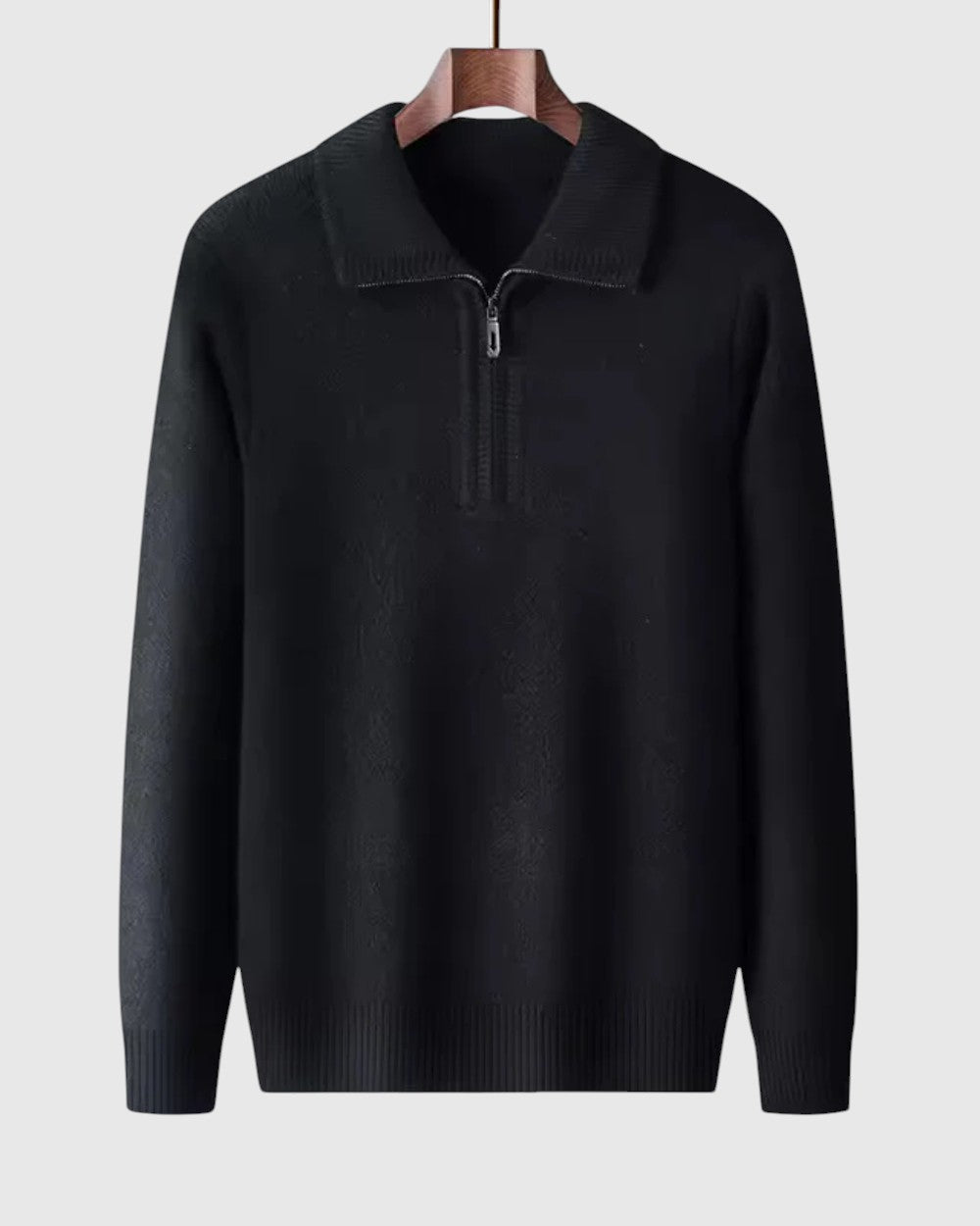 Luboš | Maglione in cashmere con zip a quarto Gstaad