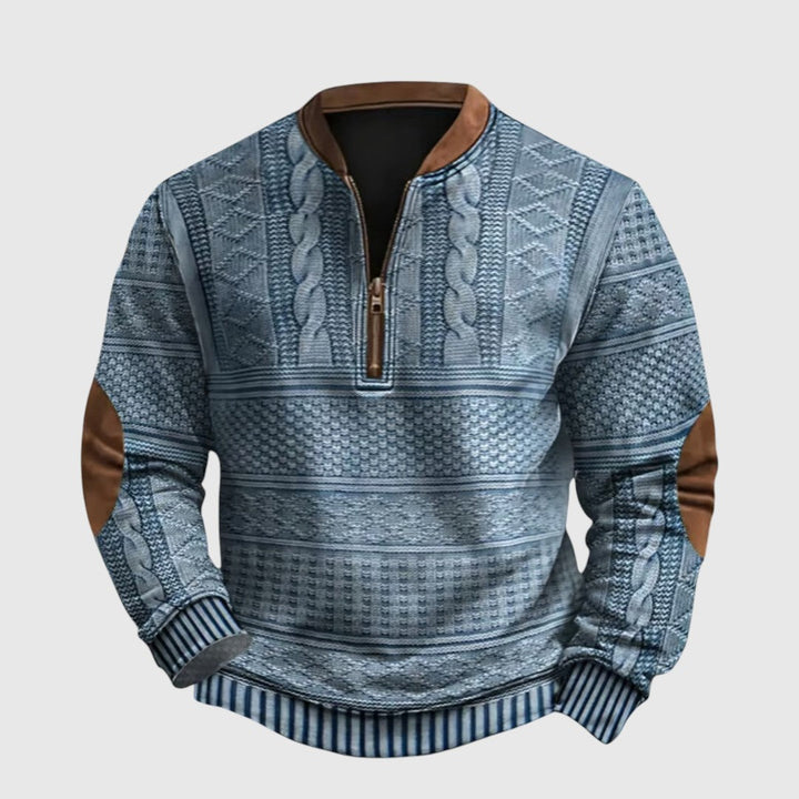 Charles | Maglione con zip a metà