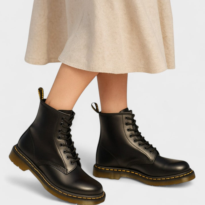 Addison™ | Eleganti stivali alti in pelle vegana