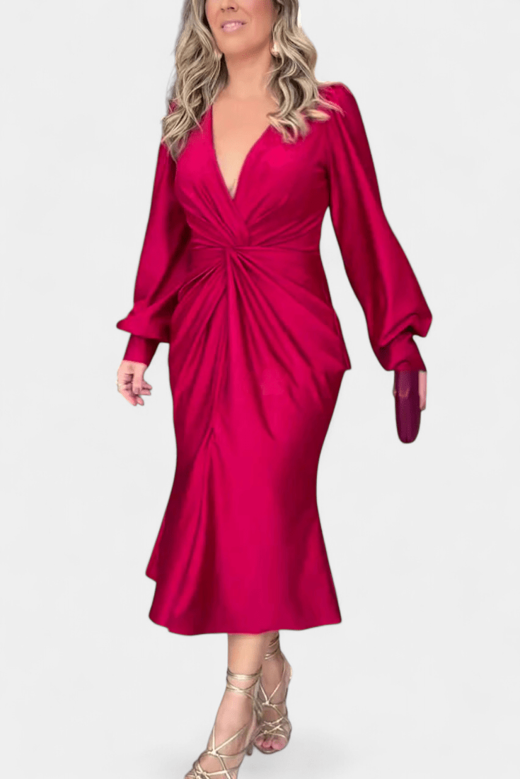 Alouette™ | Abito elegante con scollo a V