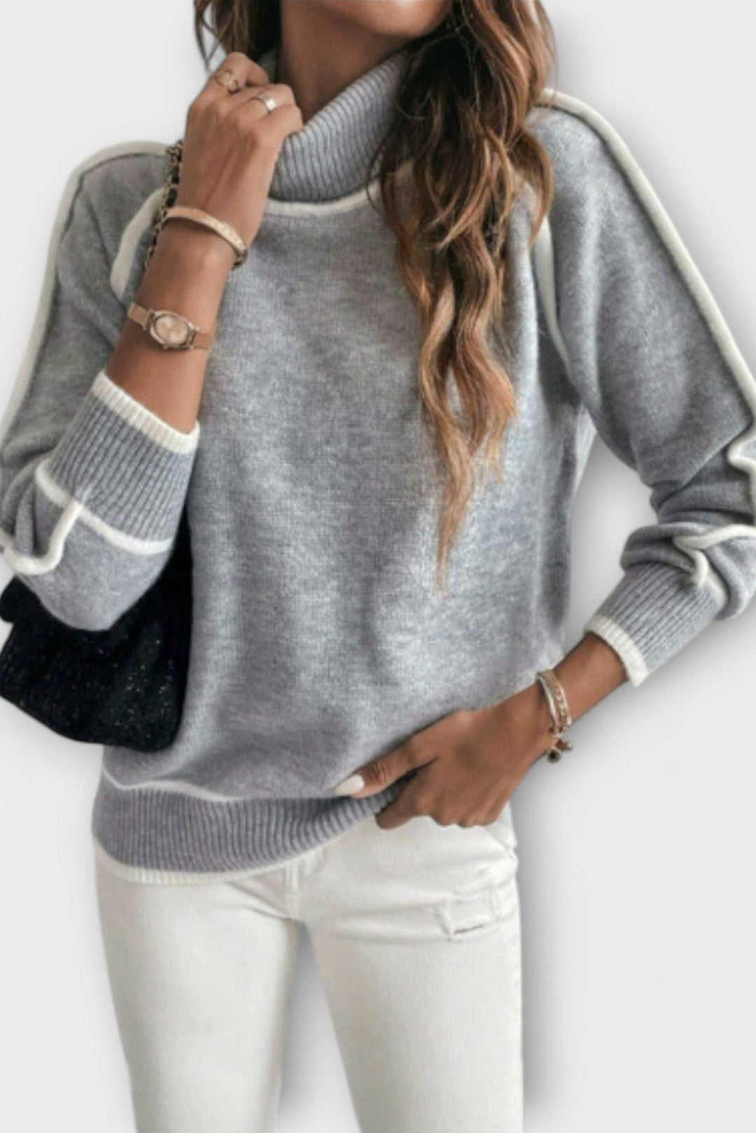 Aurora™ Maglione con colletto alto