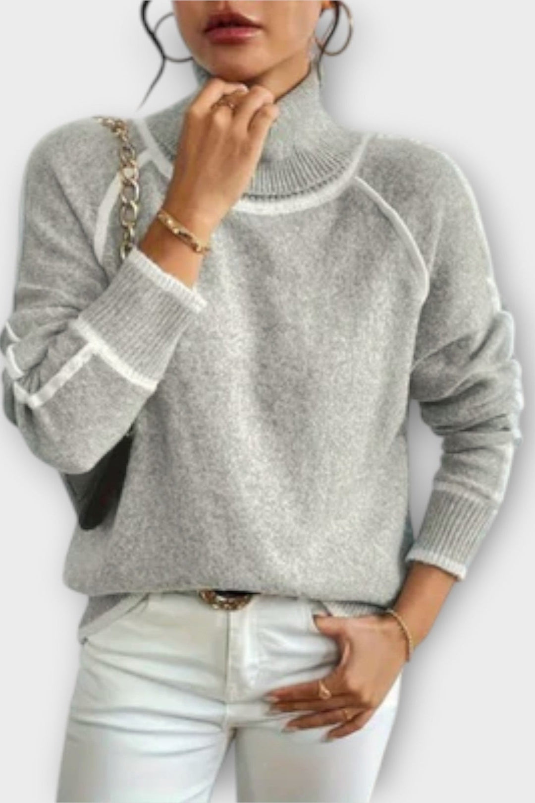 Aurora™ Maglione con colletto alto