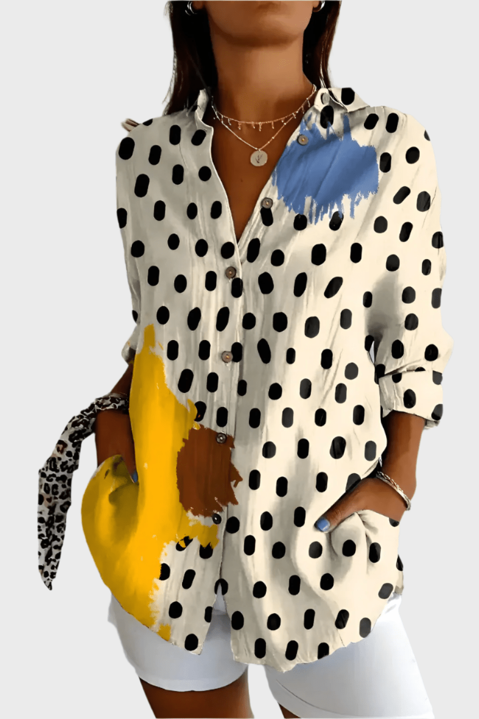 Camicia floreale in cotone