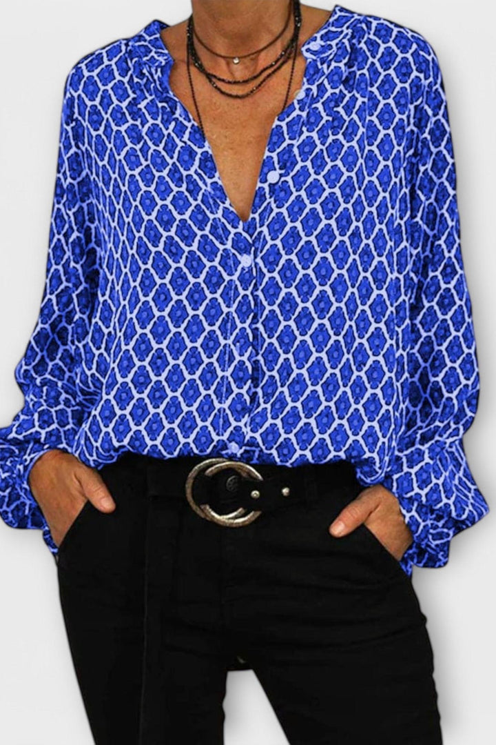 Beatriz - Camicia elegante con scollo a V