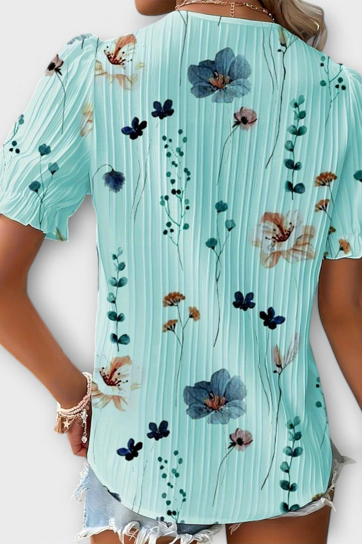 Bruna - Top elegante con scollatura a V a forma di cuore