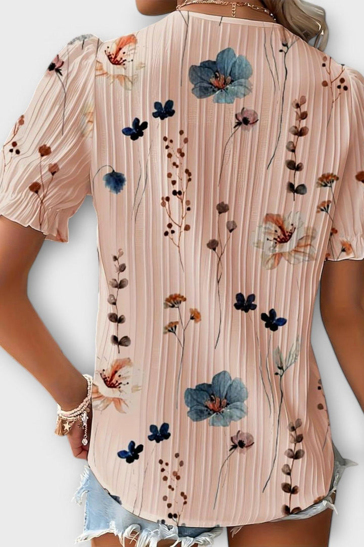 Bruna - Top elegante con scollatura a V a forma di cuore