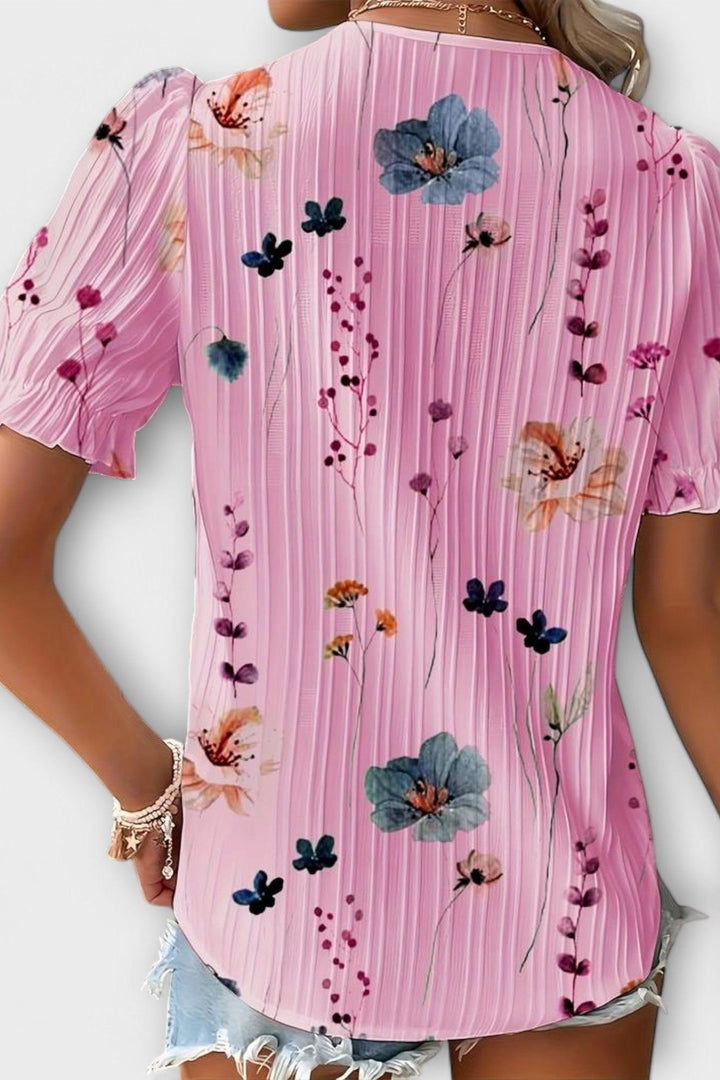 Bruna - Top elegante con scollatura a V a forma di cuore