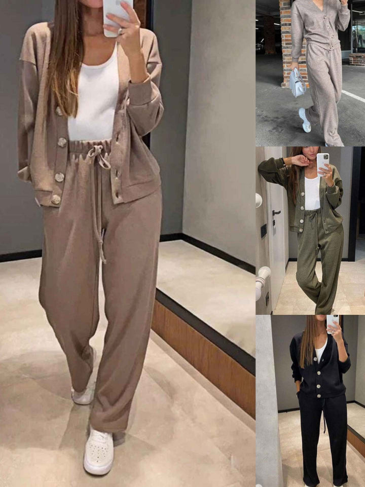 Giulia | Completo Donna in Maglia con Cardigan e Pantaloni