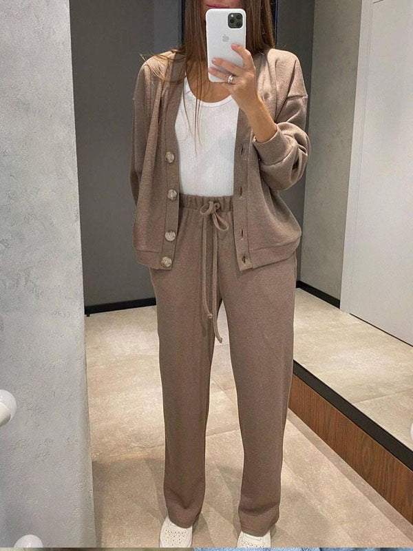 Giulia | Completo Donna in Maglia con Cardigan e Pantaloni