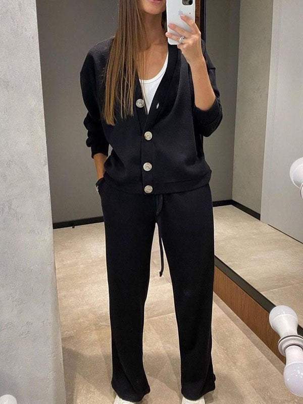 Giulia | Completo Donna in Maglia con Cardigan e Pantaloni