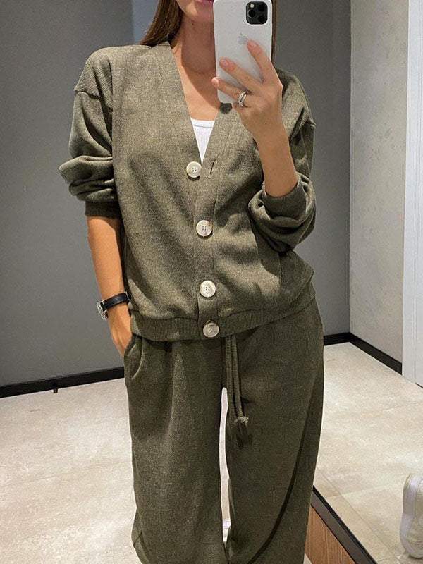Giulia | Completo Donna in Maglia con Cardigan e Pantaloni