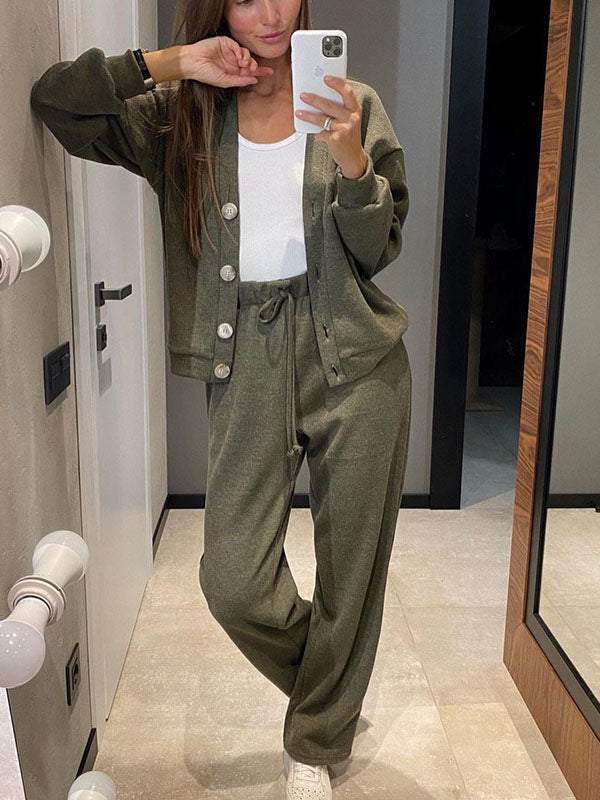 Giulia | Completo Donna in Maglia con Cardigan e Pantaloni