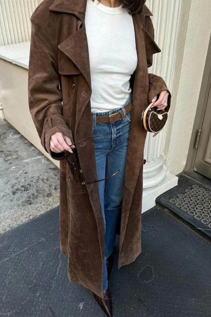 Cordula™ | Elegante trench in pelle