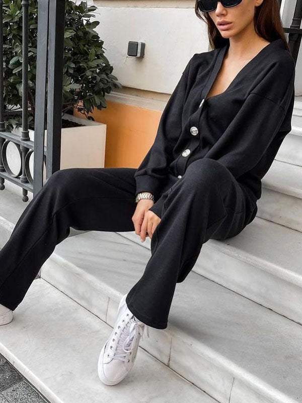 Giulia | Completo Donna in Maglia con Cardigan e Pantaloni