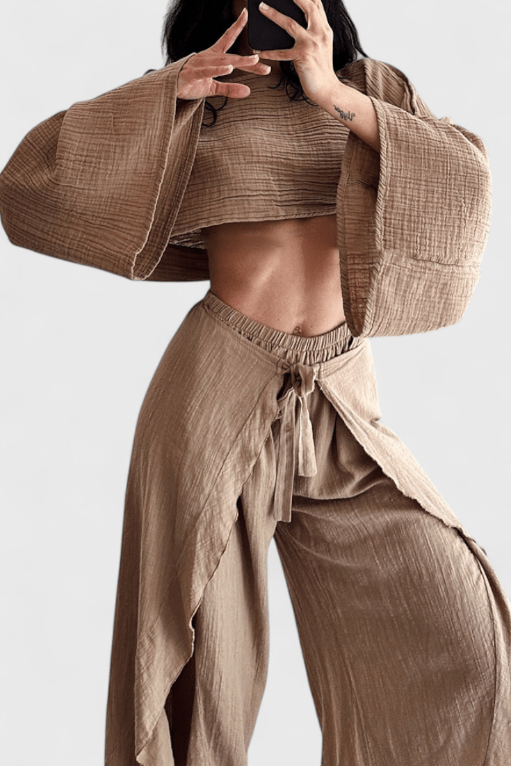 Set Elsie a maniche lunghe