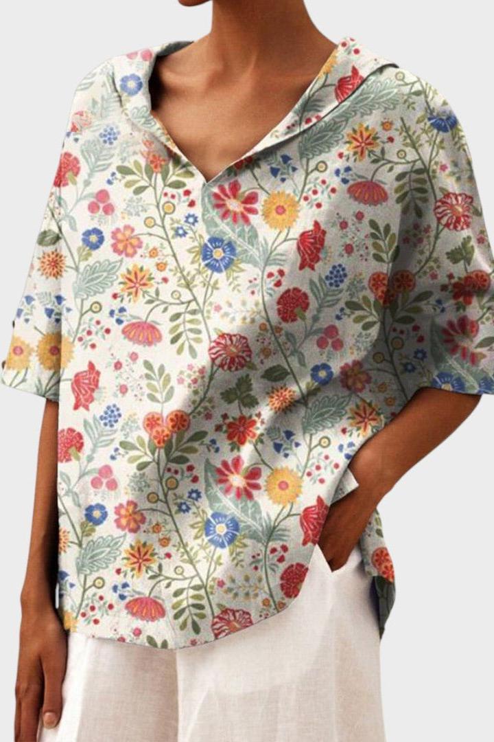 Flávia - Top in lino alla moda