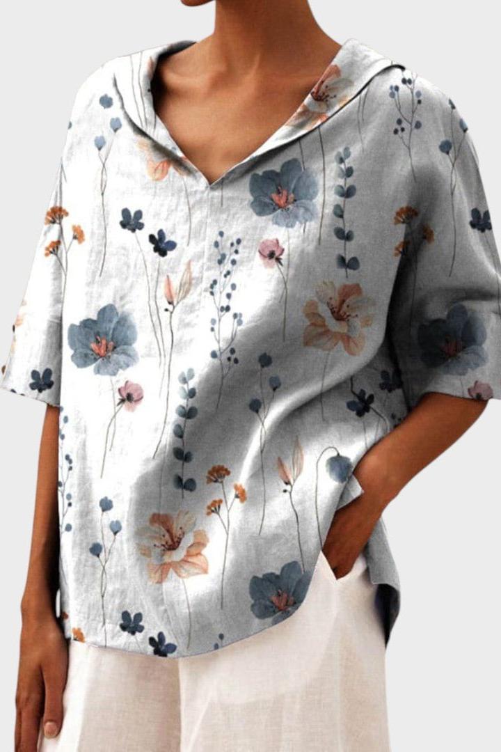 Flávia - Top in lino alla moda