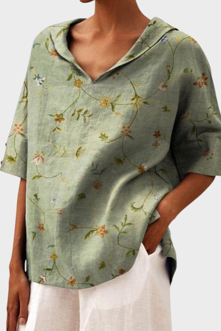 Flávia - Top in lino alla moda