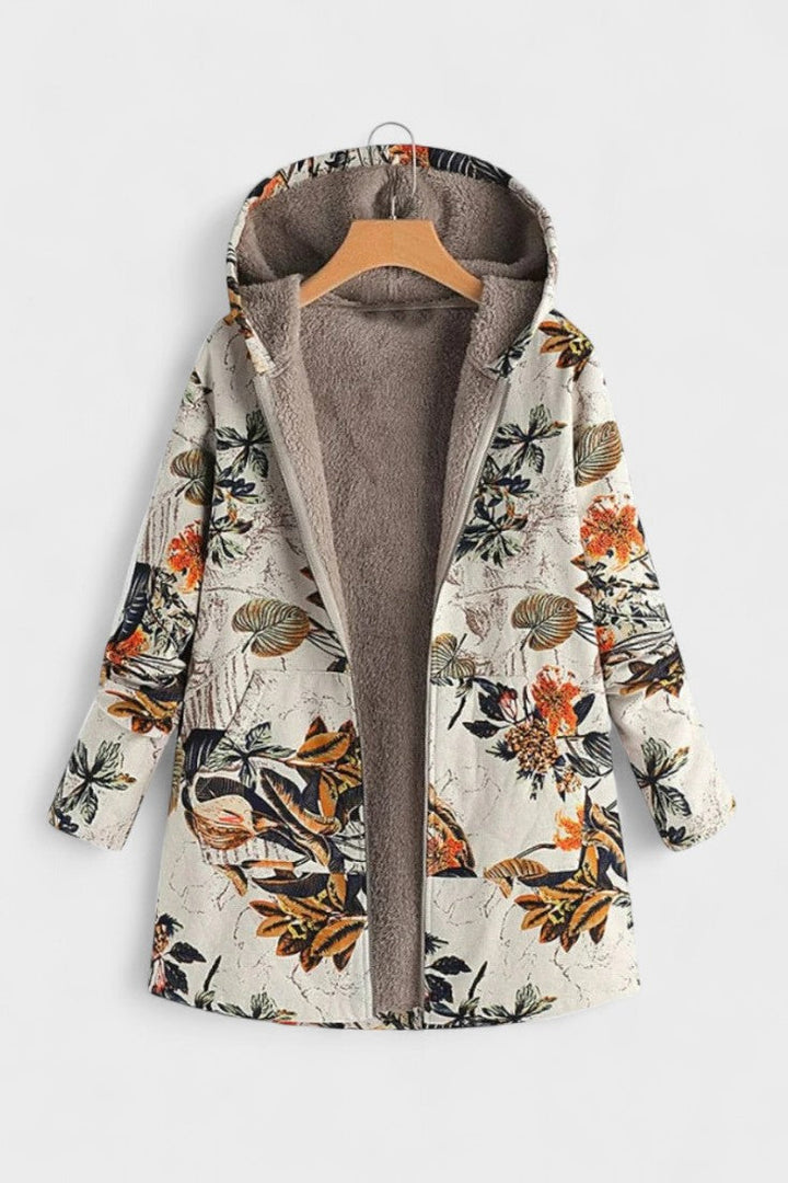 Fleural™ – Giacca in pile floreale